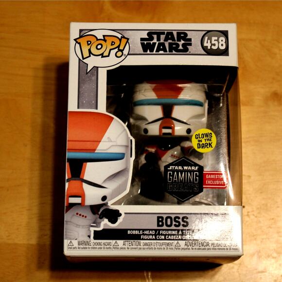 Funko POP! Star Wars #458 Boss – Glow in the Dark – GameStop Exclusive – NEW - Picture 1 of 2